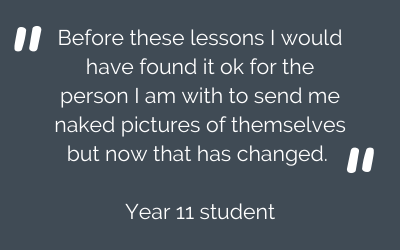 Year 11 student feedback