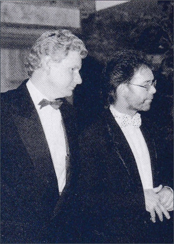 Former acet UK director Maurice with former patron Sir Cliff Richard