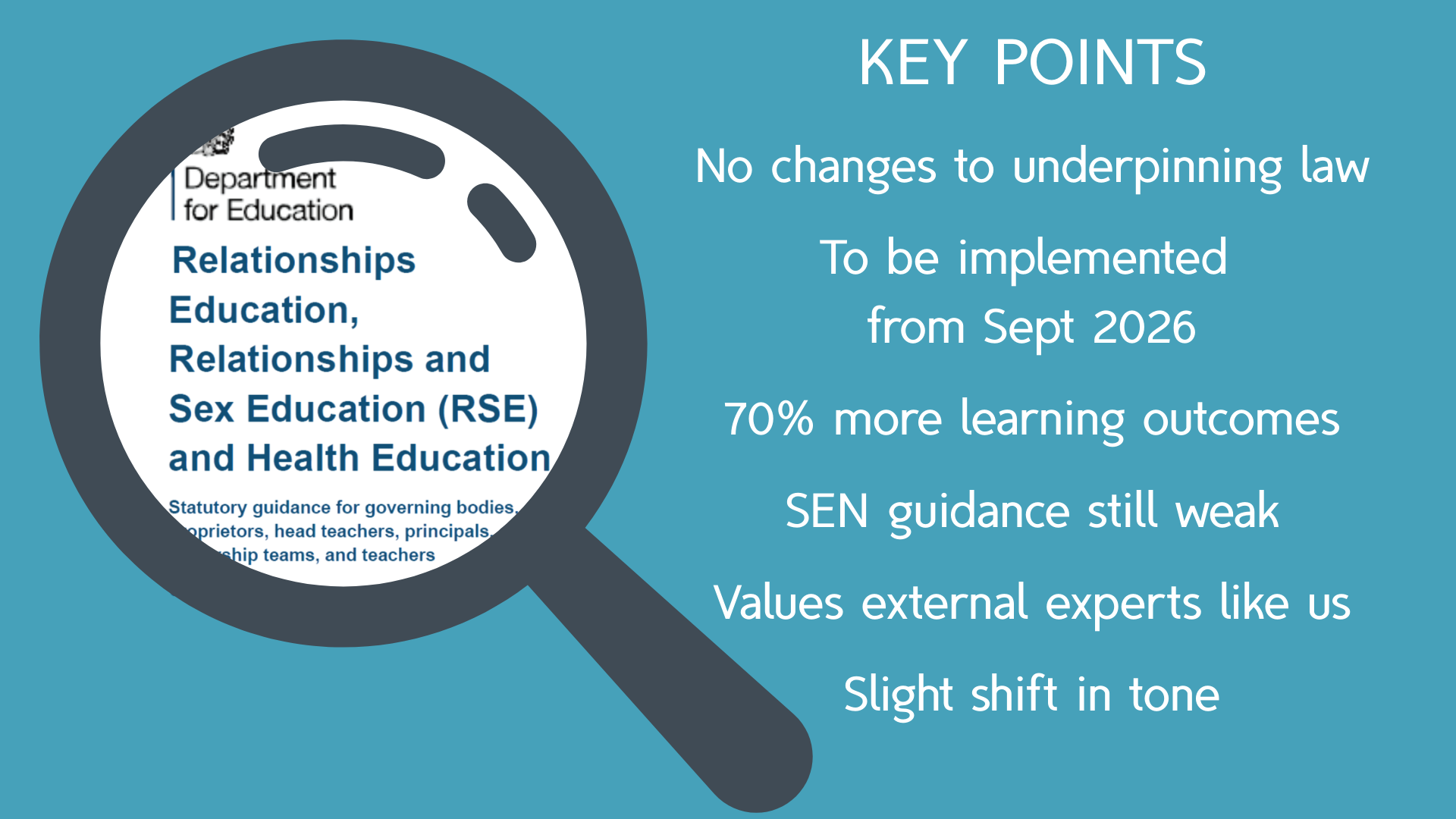 A first look at the new statutory RSHE guidance